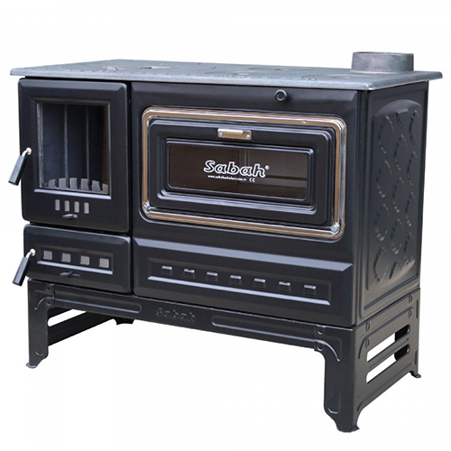 Camlı Döküm Kuzine Uzun Ayaklı